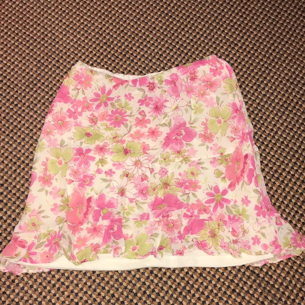 Plum Brand Floral girls miniskirt size 7